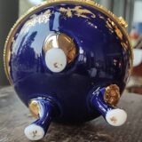 Old Large Egg Porcelain Jewelry Box Set