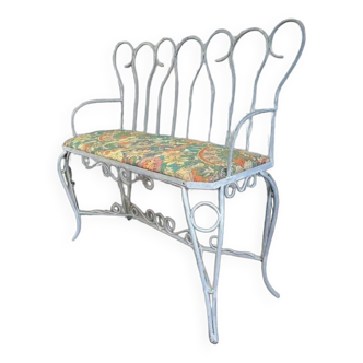 Vintage iron bench / garden bench / decorative bench