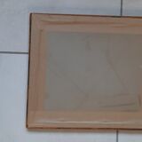 Old golden frame engraving camellia