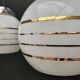 Pair of opaline pendant lights