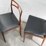Series of 4 vintage Scandinavian rosewood chairs by Johannes Andersen for Chr. Linneberg
