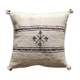 Off-white Berber cushion with wool pompom