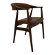 Teak Armchair in Brown Leather by Th. Harlev, 1960s