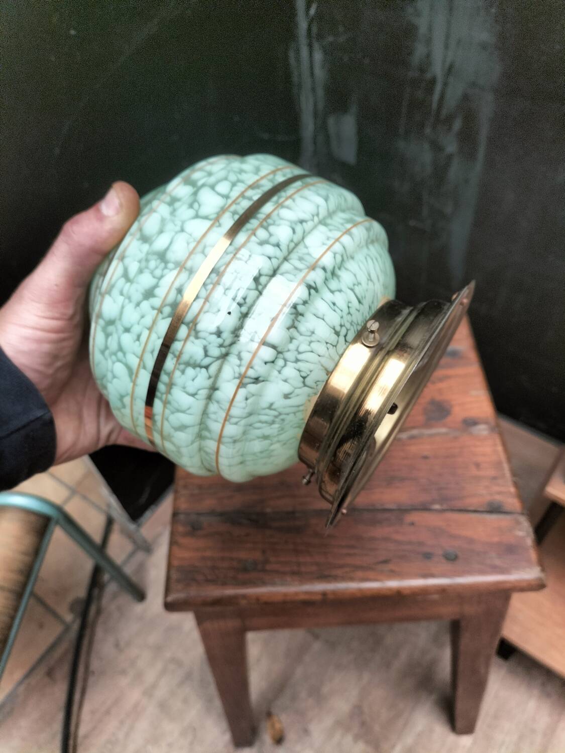 Clichy glass ceiling light