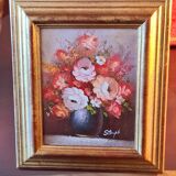 Tableau Floral signé Stemple
