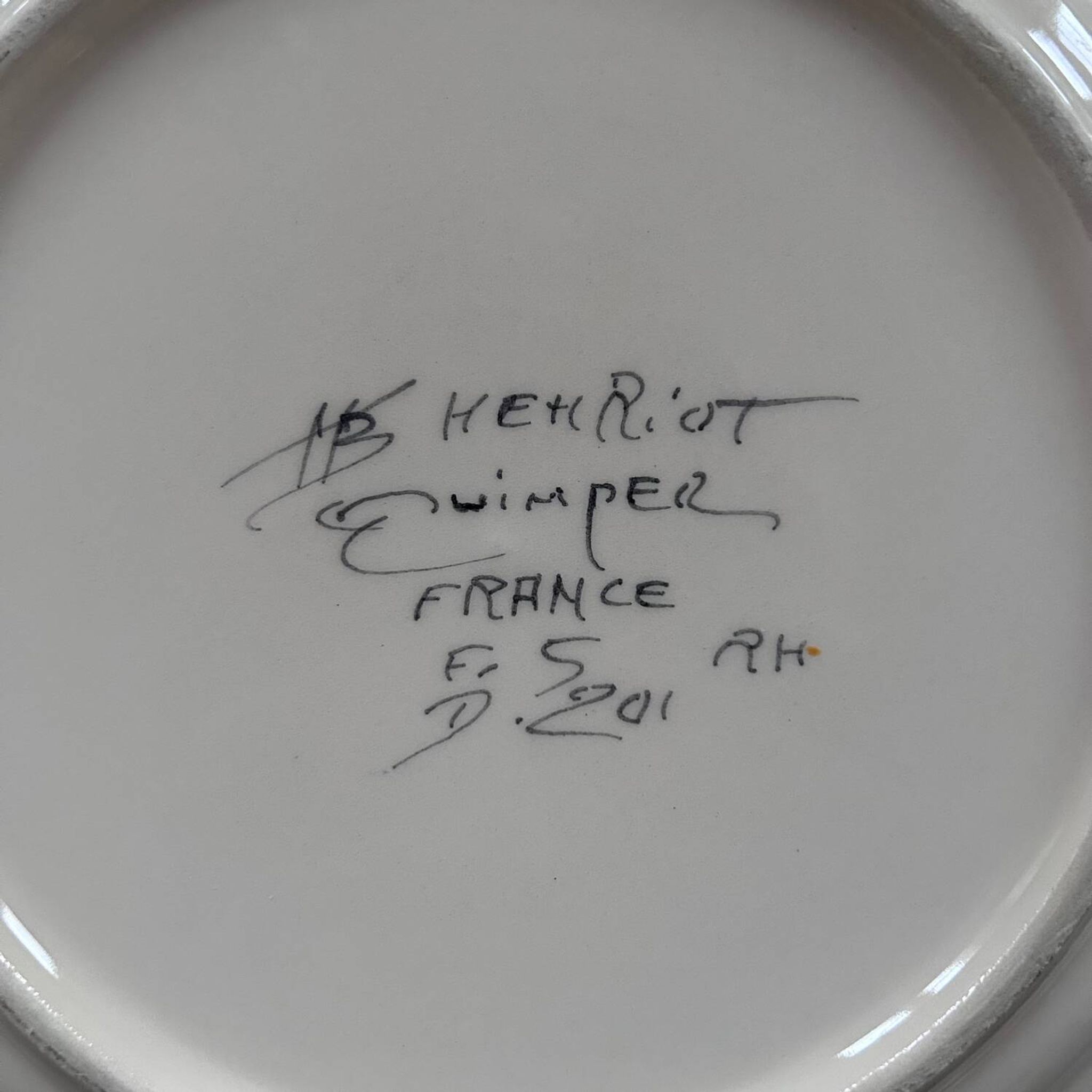 Plat de service HB Henriot Quimper