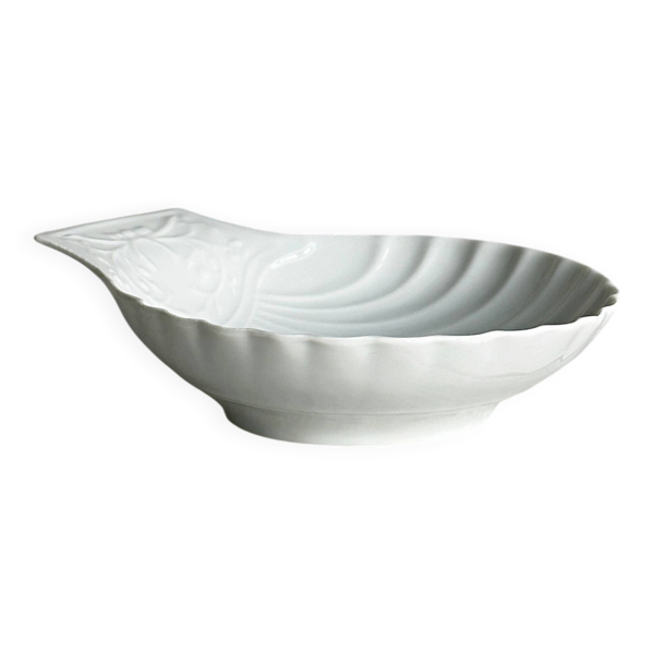 Coupelle coquillage en porcelaine blanche