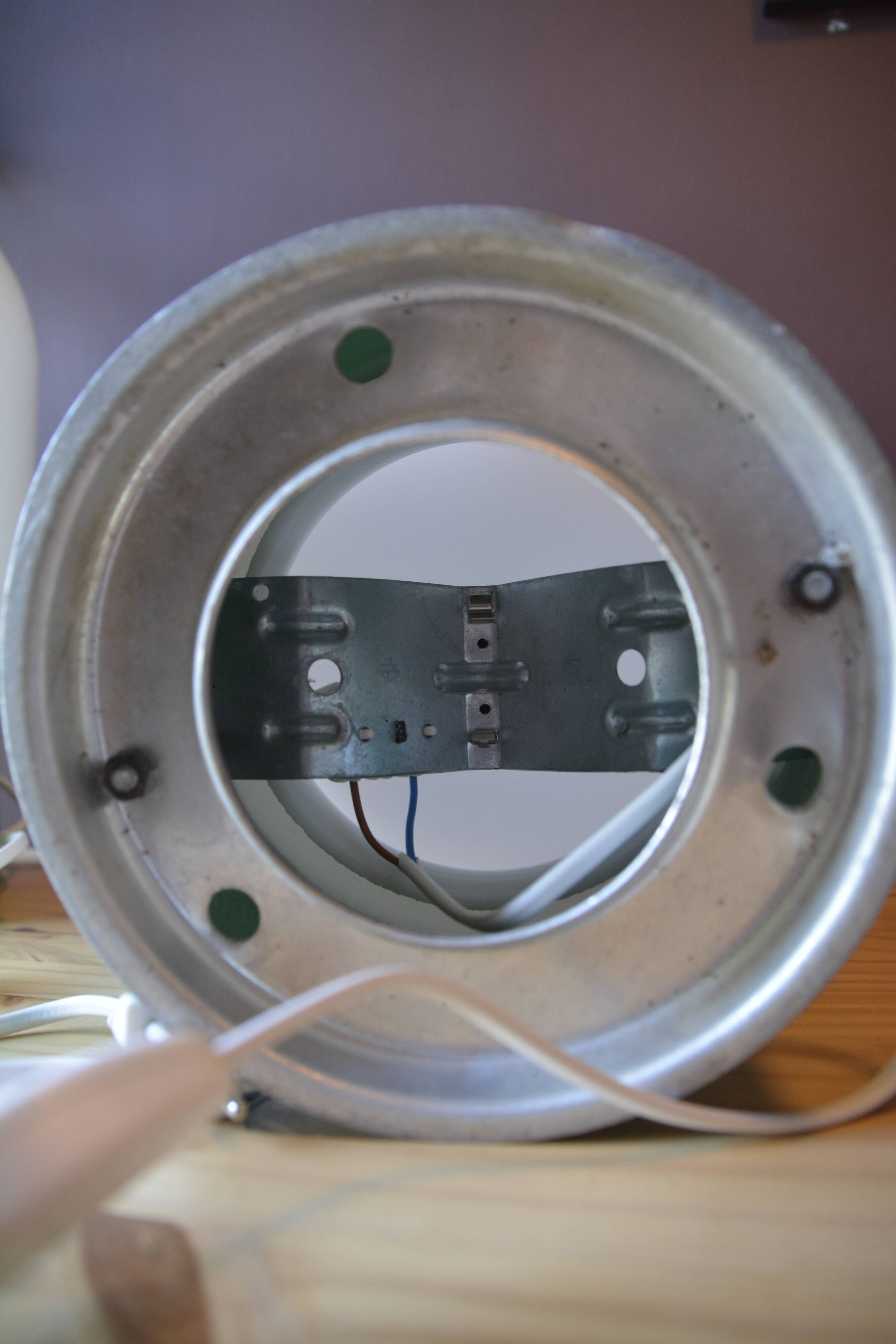 Pair of industrial lamps