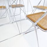 Ensemble de 6 chaises pliantes 'Plia' par Giancarlo Piretti pour Anonima Castelli années 1970