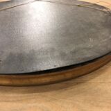 Old mirror gilded wooden frame.