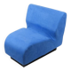 Chauffeuse modulaire bleue Édition Herman Miller