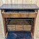 Empire period secretary in walnut, oak and black marble top