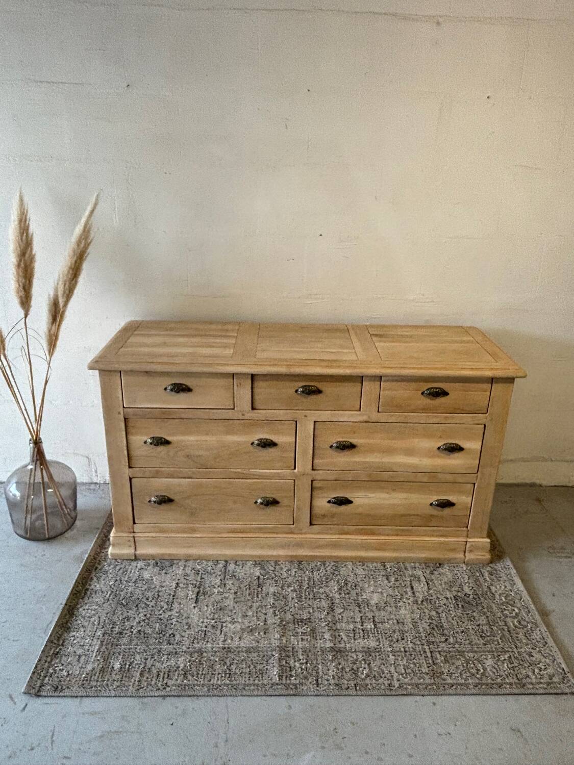 Haberdashery cabinet, solid oak storage cabinet