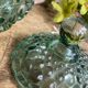 Glass candy box, embossed bubbles