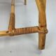 Fauteuil corbeille en rotin vintage