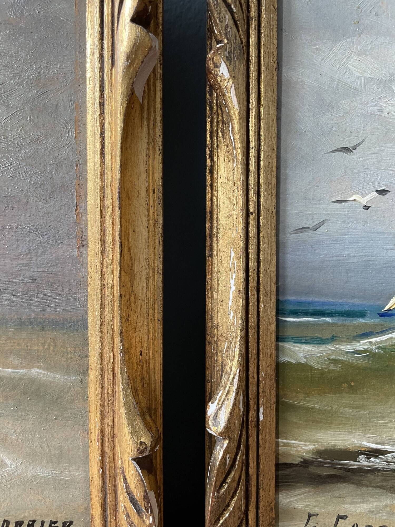 Set of 2 old paintings signed G. Cordier, early twentieth century