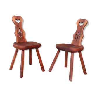 Pair of Alsatian-style chairs