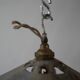 Antique Mirrored Glass Pendant Shade