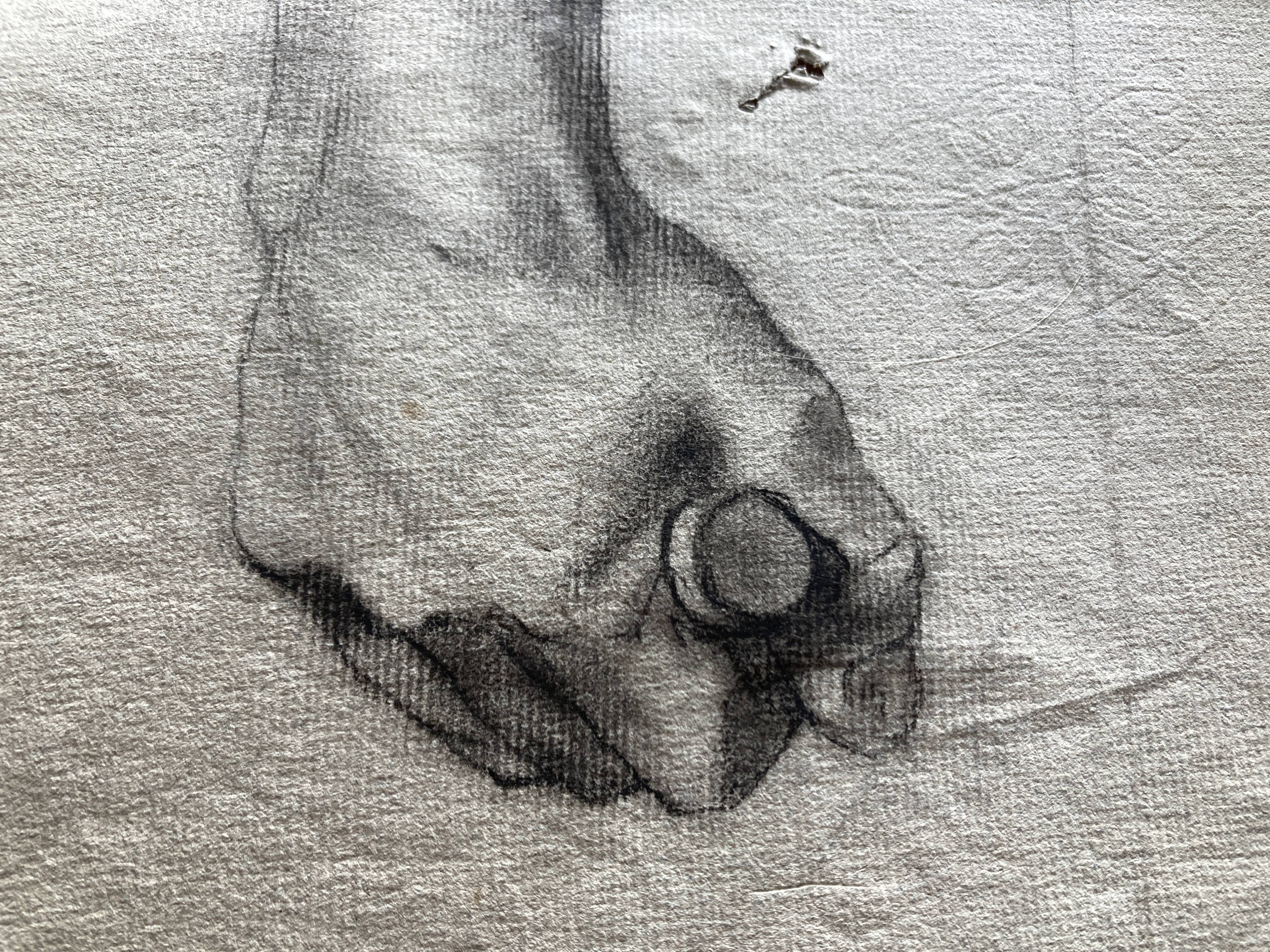 Workshop study on fine watermarked paper, late 19th century, Montparnasse in Paris.