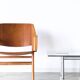Vintage Danish armchair AX by Peter Hvidt, edition Fritz Hansen, 1950.