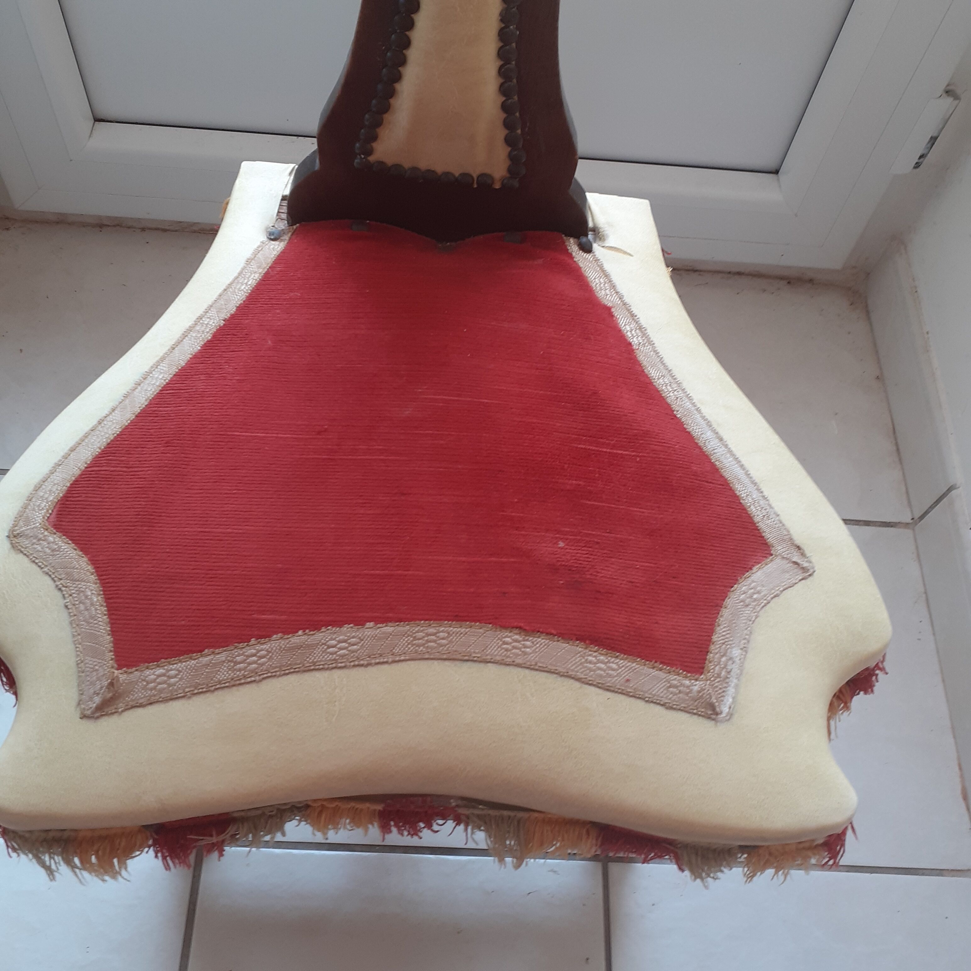 Old chair in medieval style.