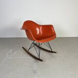 Eames Herman Miller RAR rocking chair in salmon