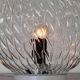 Design mid century glass Table Lamp, 1980s - Czechoslovakia