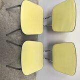 Pair of Formica textile chairs