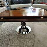 Marine bass table in solid mahogany