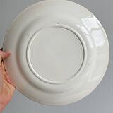 vintage flower plates set of 2