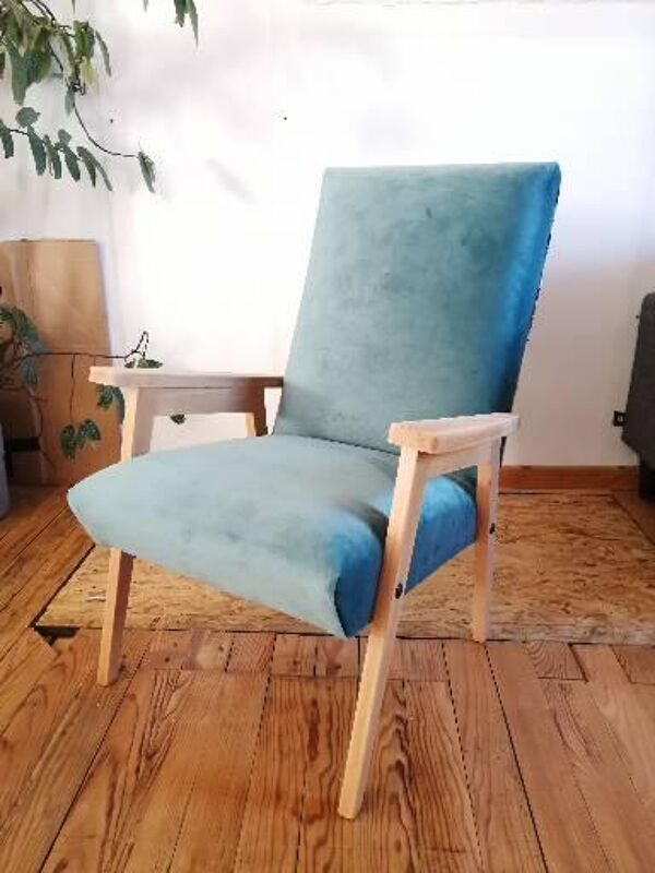 Fauteuil scandinave rénové