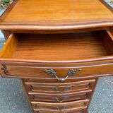 Louis XV style chest of drawers in solid wood from the 20th century