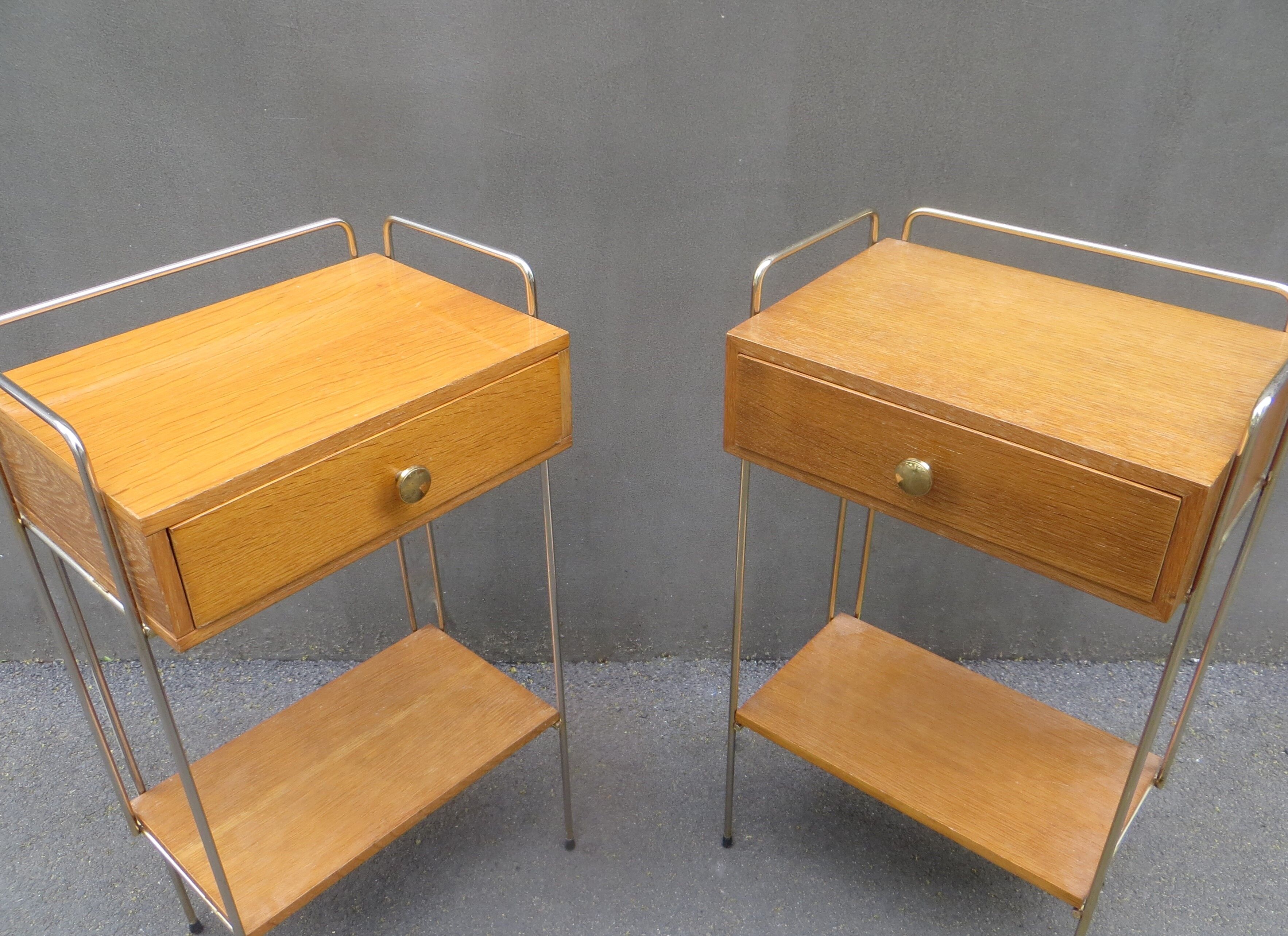 Pair of vintage bedside tables