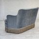 1970s, Danish 2-seater sofa, furniture velour, beech wood.