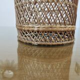 Rattan wastebasket, office, 1960 1970