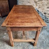 Antique French farmhouse dining table – Walnut work table, late 19th century