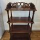 Antique Art Nouveau shelf in carved wood