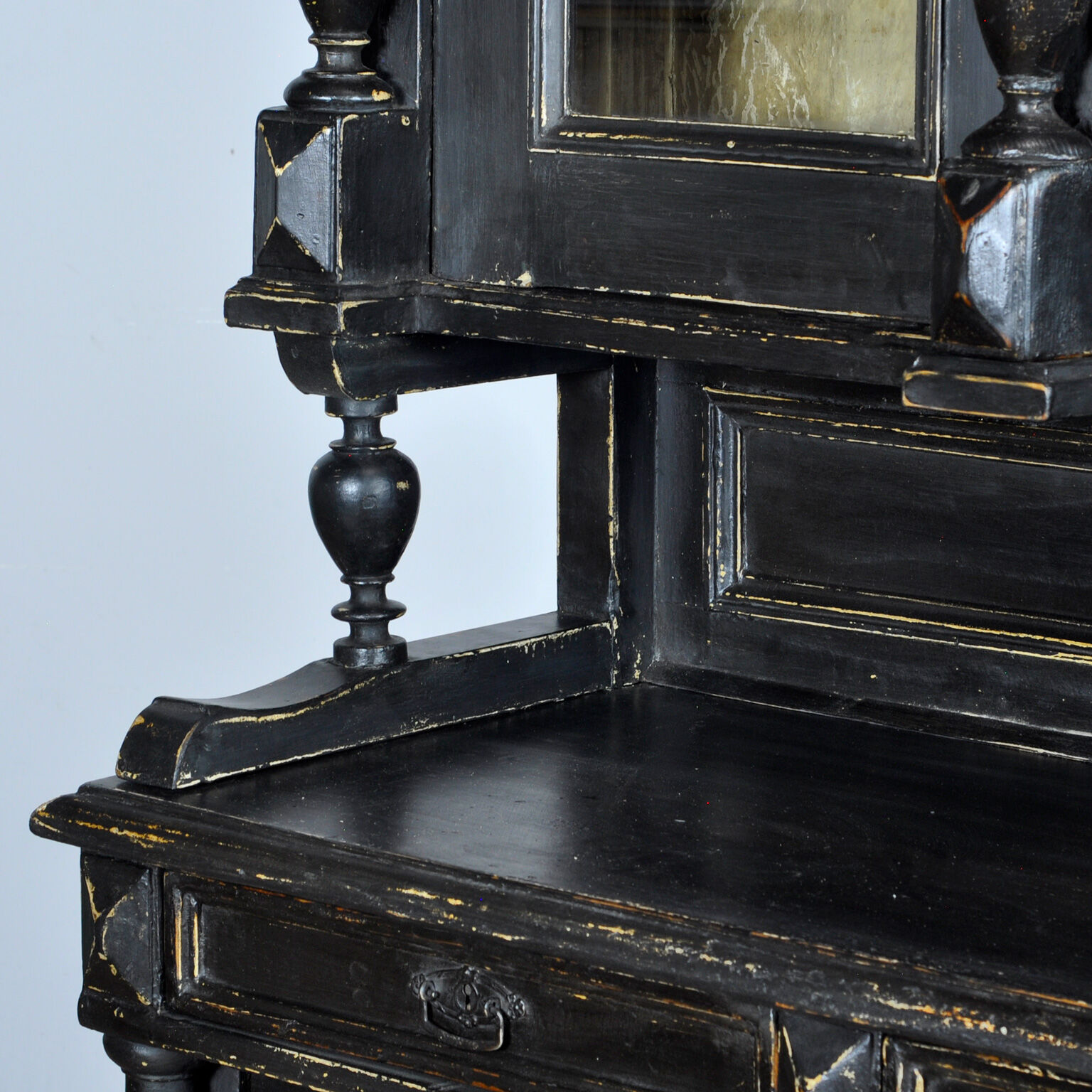 Solid Pine Kitchen Cupboard, 1900's