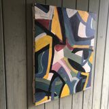 Abstract painting on canvas