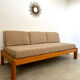Wooden sofa design Regain France vintage 60s