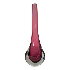 Vase soliflore en verre de Murano