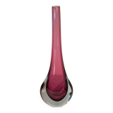 Murano glass soliflore vase by Flavio Poli
