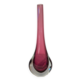 Murano glass soliflore vase by Flavio Poli