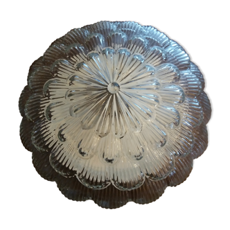 Plafonnier en verre vintage