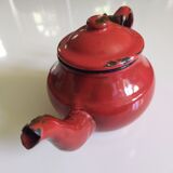 Small enamelled teapot