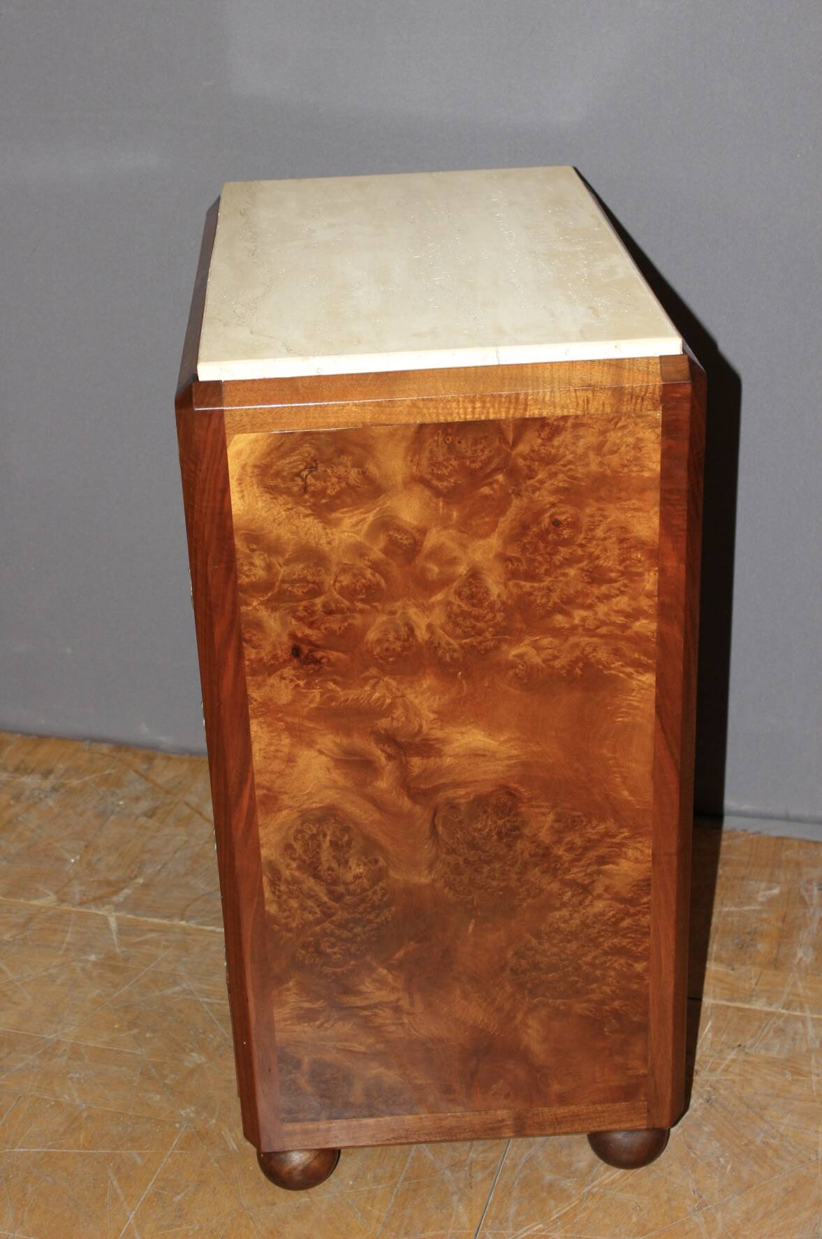Commode d'époque Art Déco en noyer Vers 1930