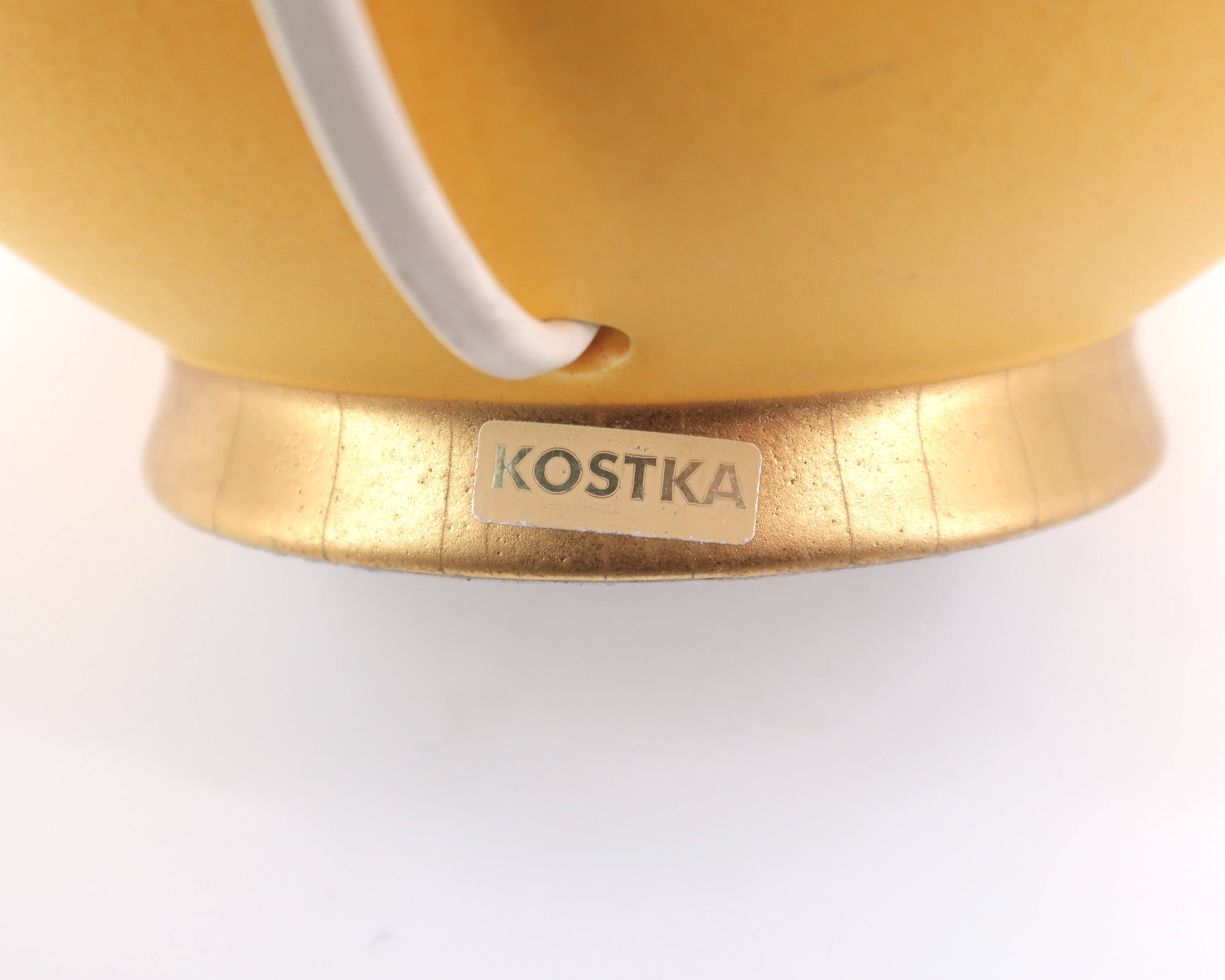 Robert Kostka ceramic ball lamp, 1990s