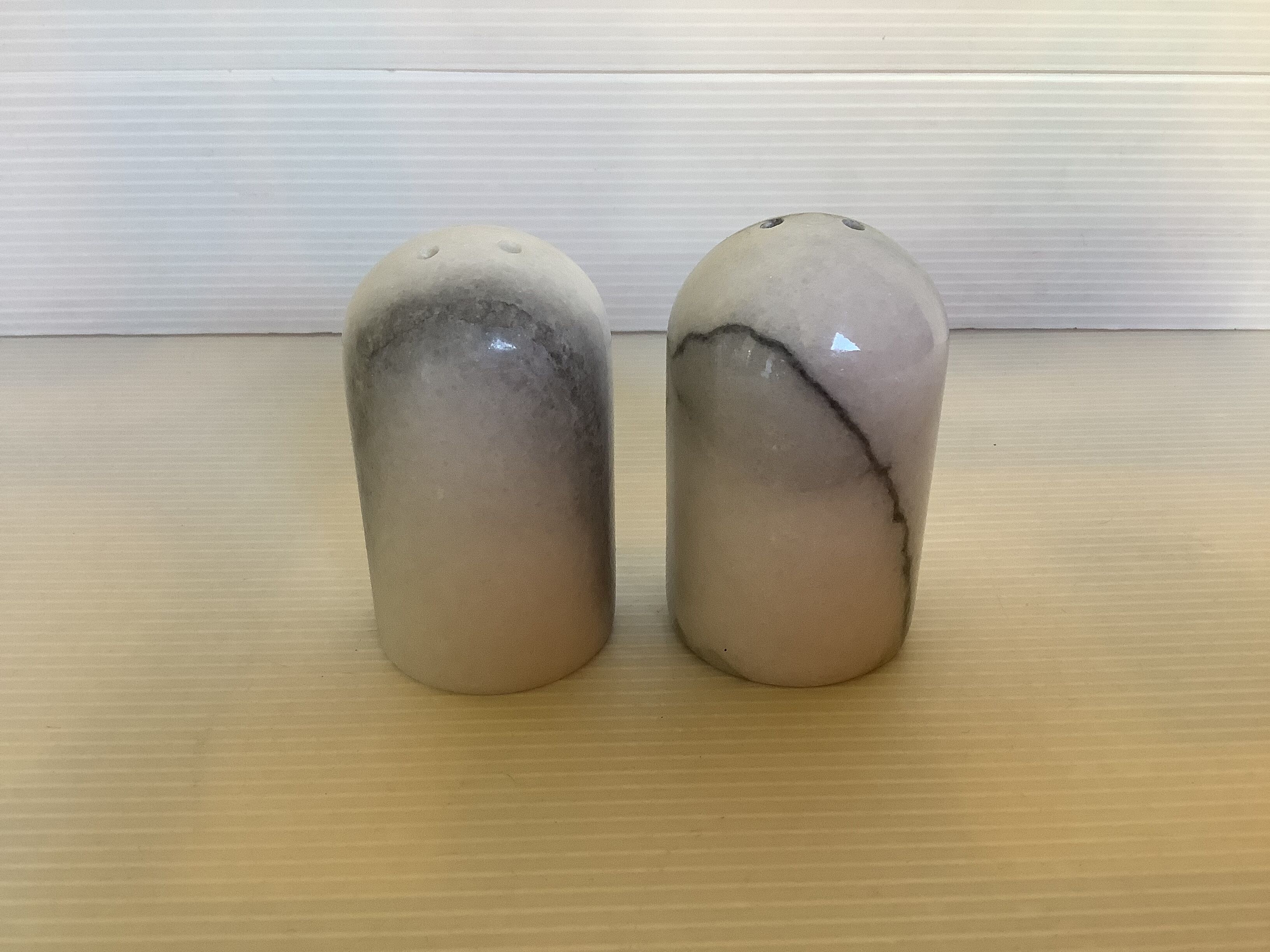 Salt and pepper shaker marble salt and pepper