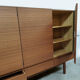 Danish vintage Scandinavian teak highboard XL