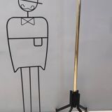 Revolving Brass and Varnished Iron Coat Rack, Italy